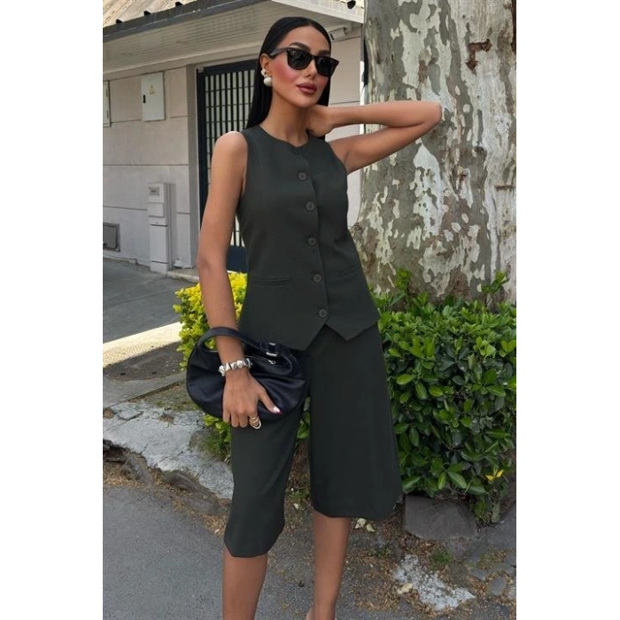 idi Şortlu Ve Yelekli Viscon Takım 10167