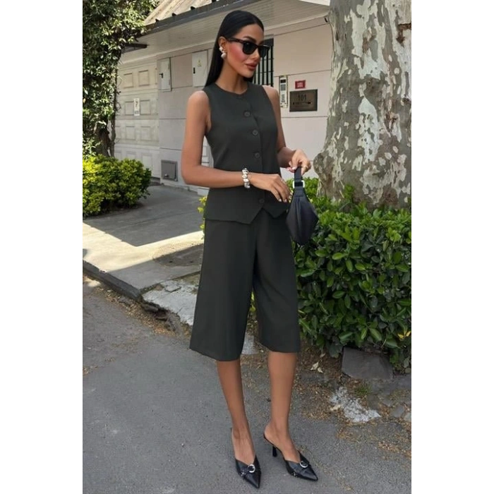 idi Şortlu Ve Yelekli Viscon Takım 10167