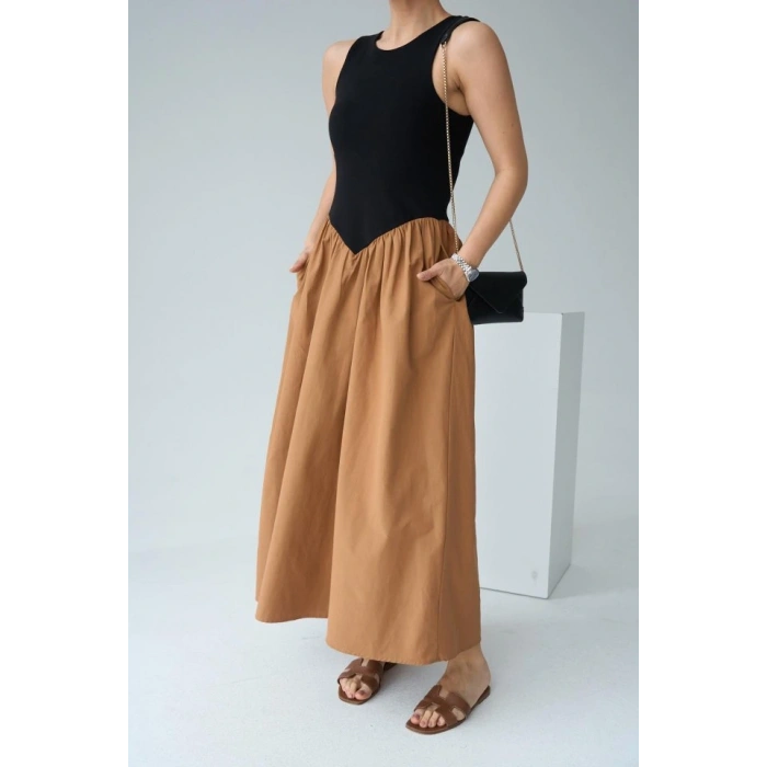 İki Renkli Elbise  iyahTaba