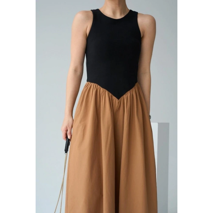 İki Renkli Elbise  iyahTaba