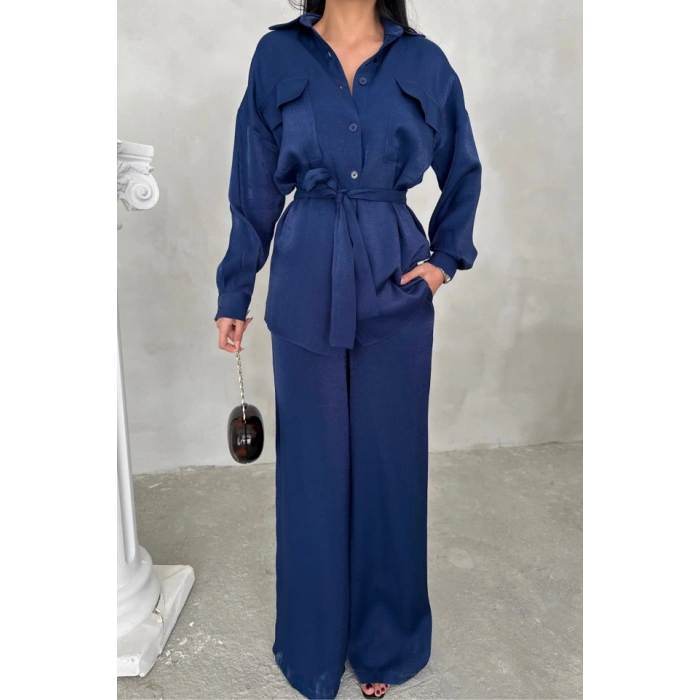 İLİ KUAŞ ALAŞ PANTOLON  GÖLEK TAKI  Lacivert