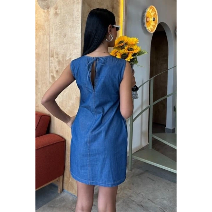 ırt Bağcıklı Tensel Elbise 2880