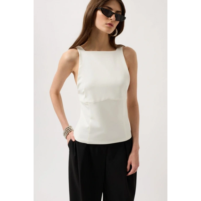 ırt Kurdele Detay Bluz