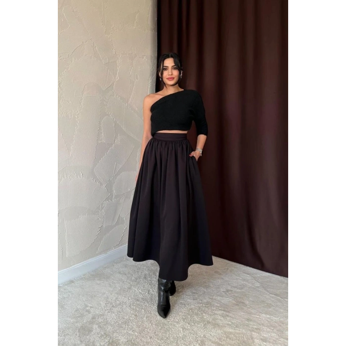 iyah Beli Büzgülü Etek