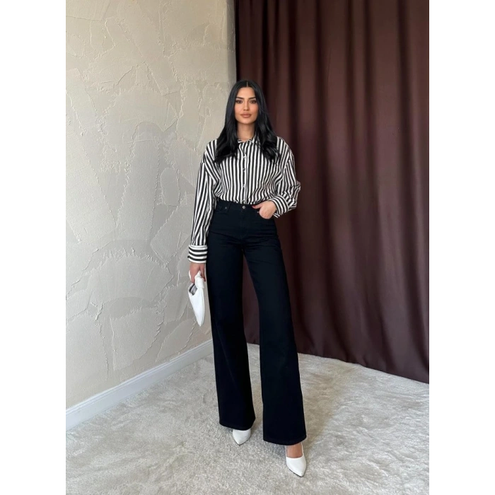 Siyah Comfy Jeans Pantolon