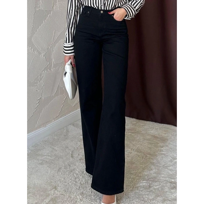 Siyah Comfy Jeans Pantolon