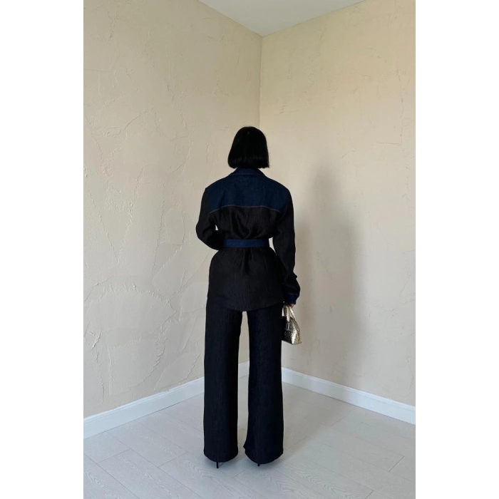 iyah Garnili Cepli Gömlek Ve Pantolon Takım