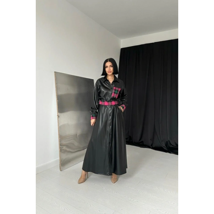 iyah Garnili Etekli Deri Takım