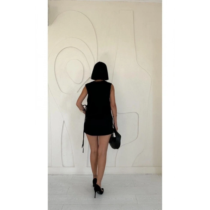 iyah Yanları Bağcıklı Yelek