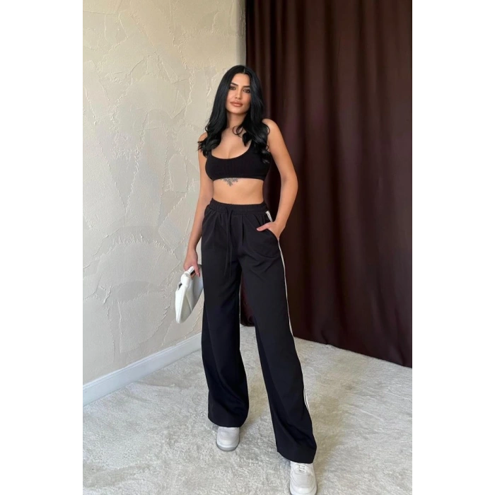 iyah Yanları Şeritli Pantolon