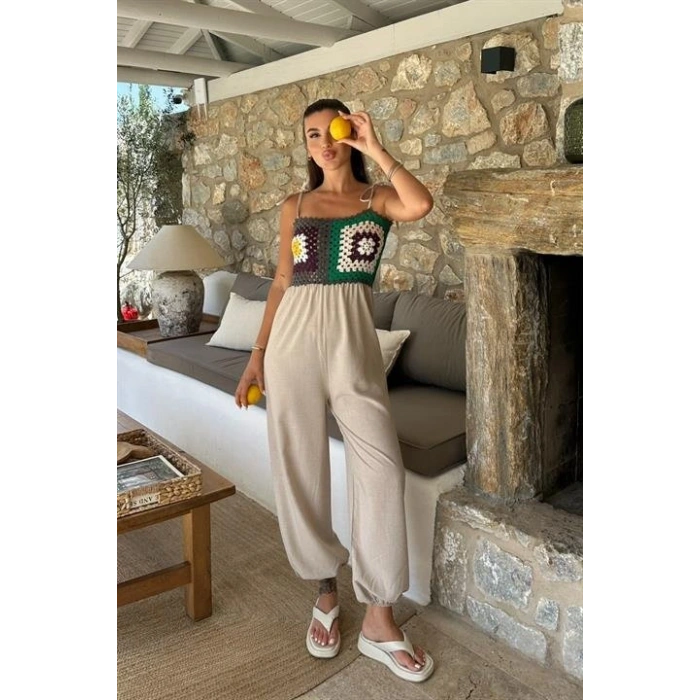 Jasmin Süzüneli Keten Tulum 128008