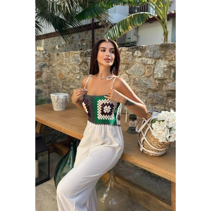 Jasmin Süzüneli Keten Tulum 128008