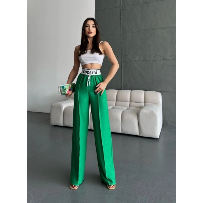 Kadın Aerobin Kumsş Yüksek Bel Bol Kesim Gipeli Pantolon