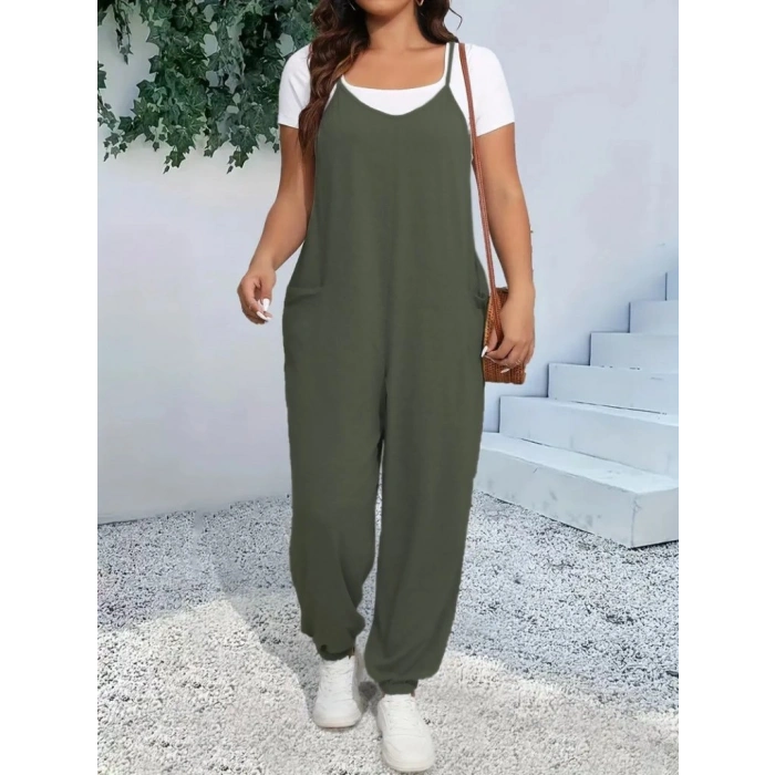 Kadın Askılı Halter Yaka şalvar Tulum