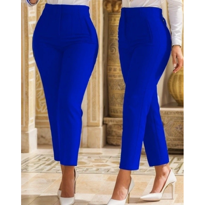 Kadın çima Detay Ithal Krep Pantolon