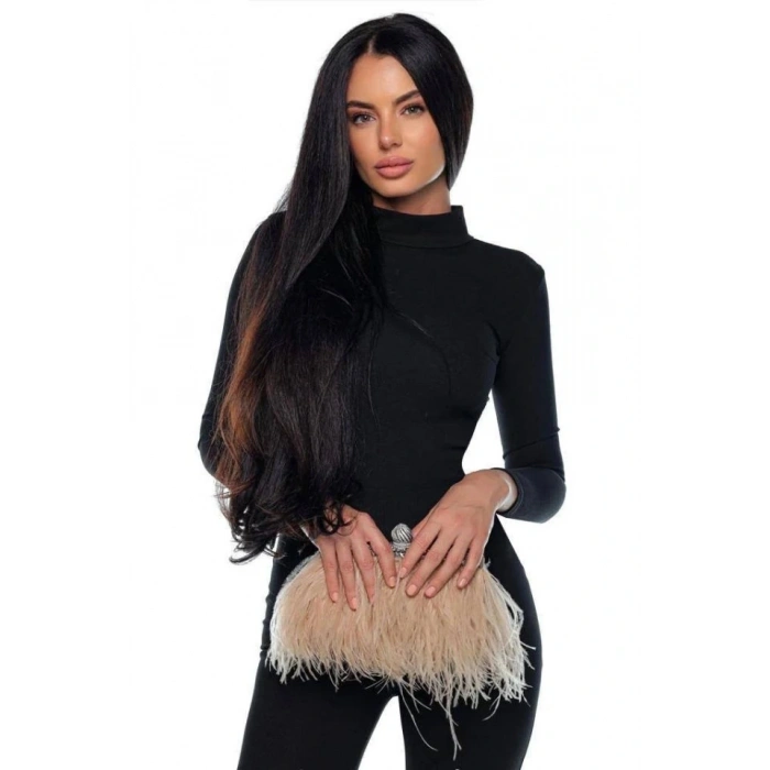 Kadın Dalgıç Kumaş Sırt Dantel Detaylı axi Boy Tulum