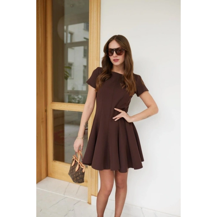 Kadın Kısa Kollu Kiloş Ithal Krep Elbise