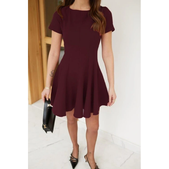 Kadın Kısa Kollu Kiloş Ithal Krep Elbise
