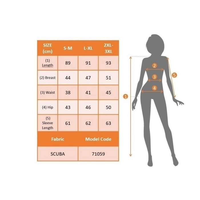 Kadın Uzun Kollu Bisiklet Yaka cuba Midi Boy Elbise