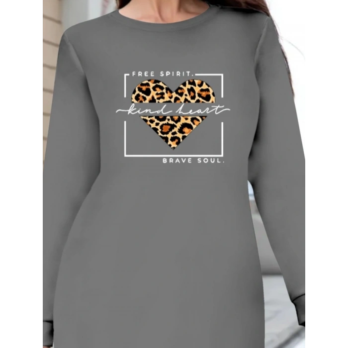 Kadın Uzun Kollu Bisiklet Yaka Desenli Viskon Iki Iplik Bluz