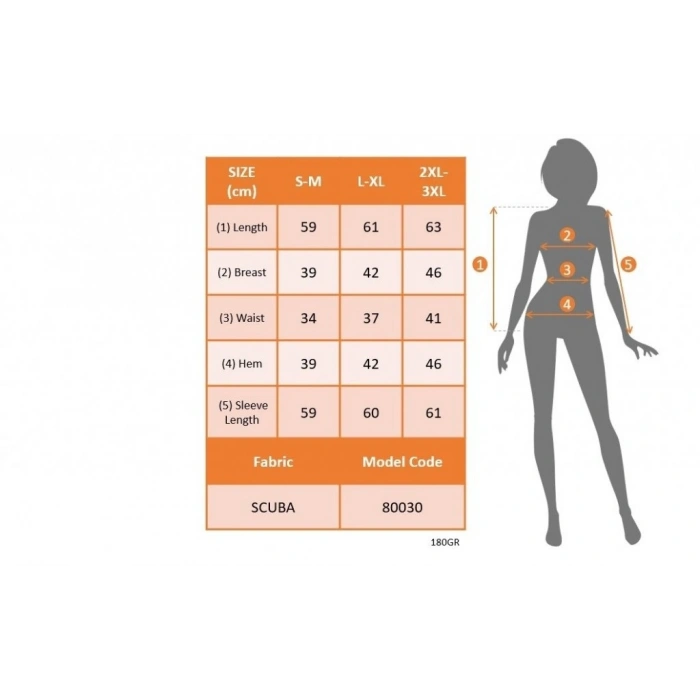 Kadın Uzun Kollu Bisiklet Yaka Göğüs Dekolte Ve Toka Detay Dalgıç Bluz