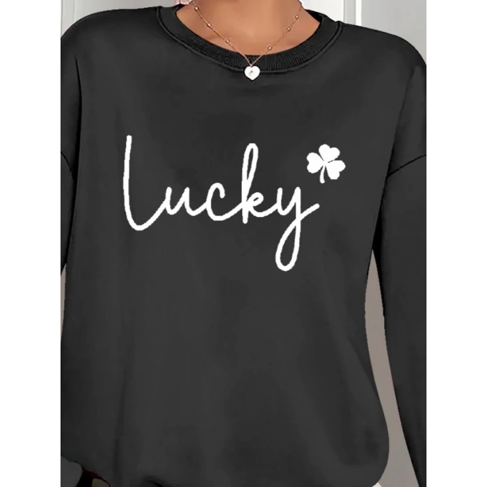 Kadın Uzun Kollu Bisiklet Yaka Viskon Iki Iplik Bluz