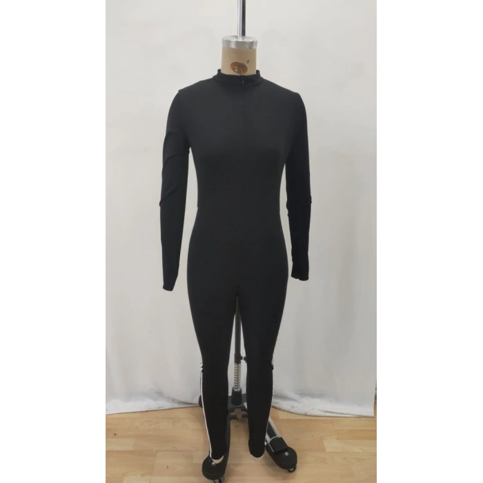 Kadın Uzun Kollu önden Fermuarlı şardonlu Dalgıç Tulum