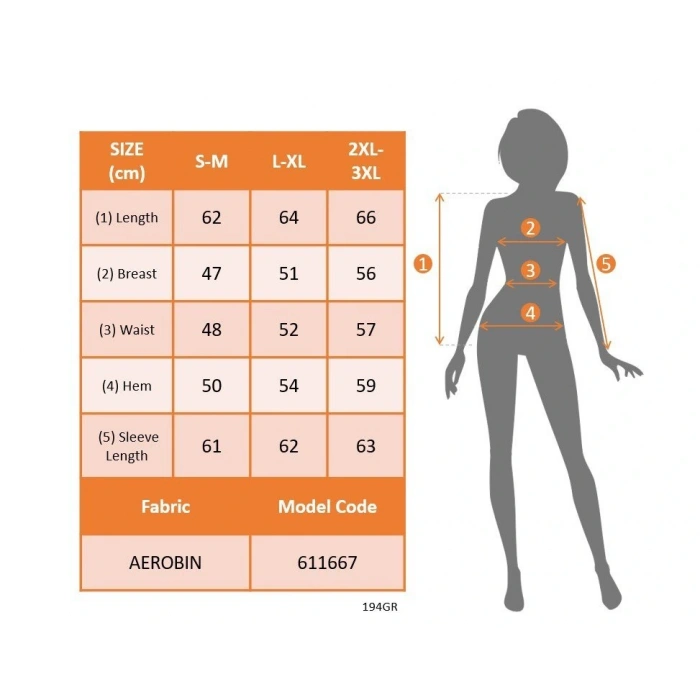 Kadın Uzun Kollu V Yakalı Aerobin Bluz