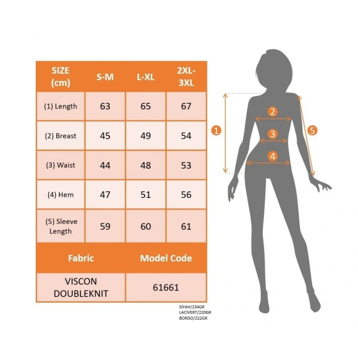 Kadın Uzun Kollu V Yakalı çift Renkli Viskon Iki Iplik Bluz