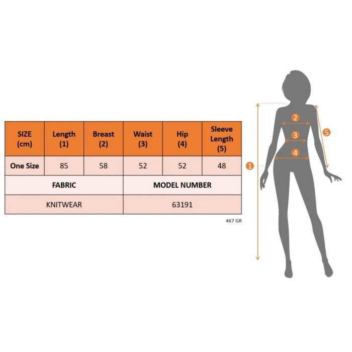 Kadın Uzun Kollu V Yakalı Düğmeli Mini Triko Taş Renkli Elbise