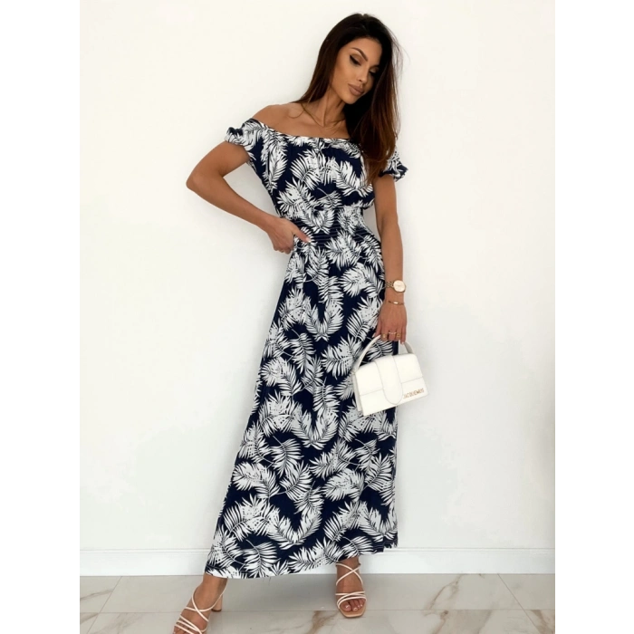 Kadın Yaprak Desenli Elbise