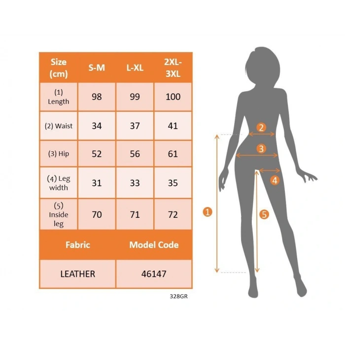 Kadın Yüksek Bel Lastikli Cepli Deri Detaylı Dalgıç Pantolon