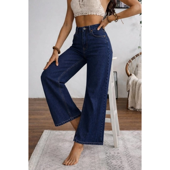 Kadın Yüksek Bel Palazzo Pantolon