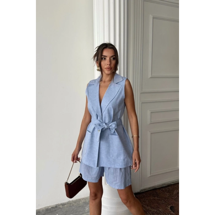 KETEN YEEK  ŞORT TAKIM  Mavi