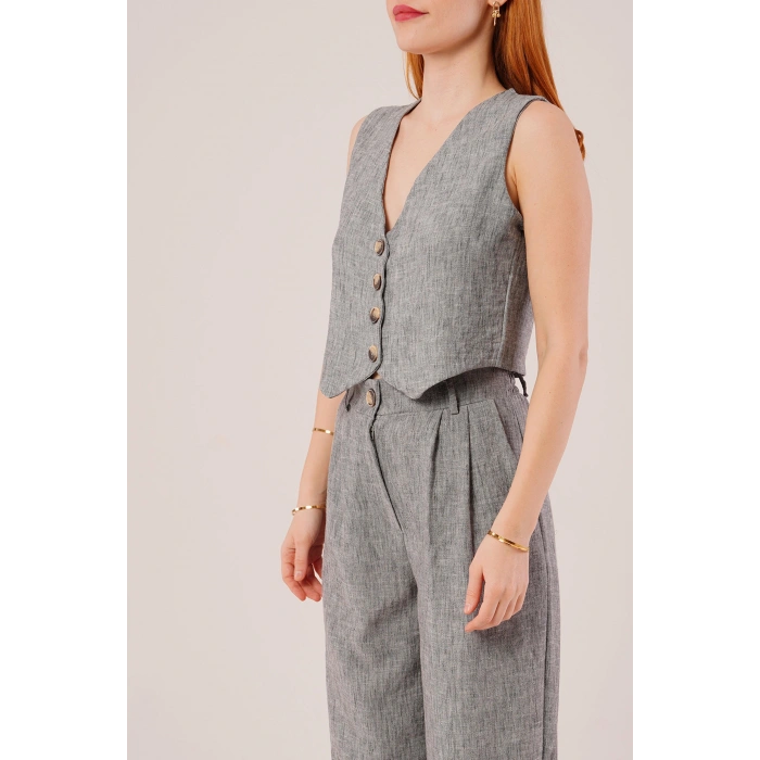 Kırçıllı Desen Antrasit Takım