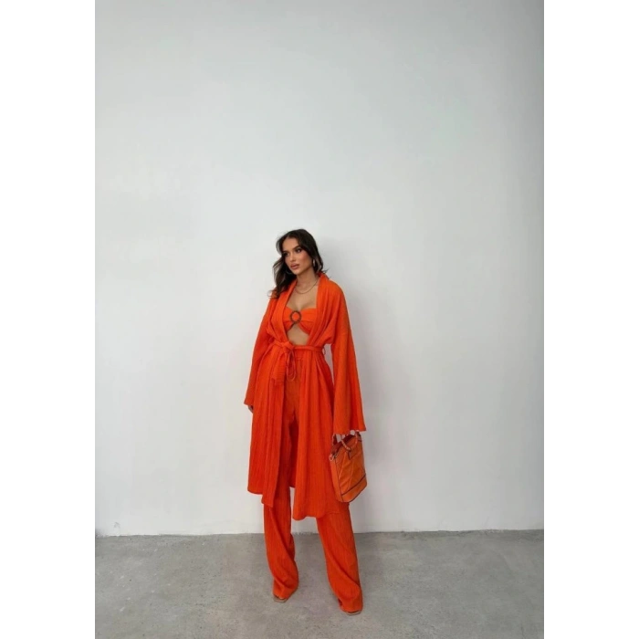 KRINKI BÜSTİYERPANTOONKİMONO TAKIM  Orange