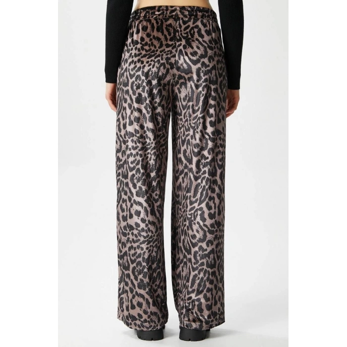 Leopar desen pantolon