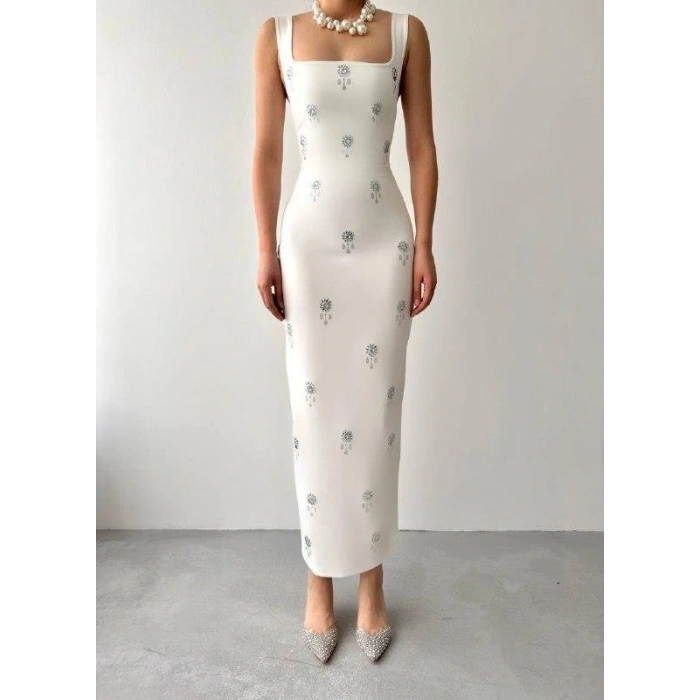 Ners Taş Detaylı Elbise