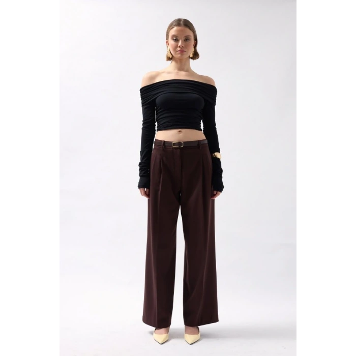 Omuz Dekolte Straplez Bluz