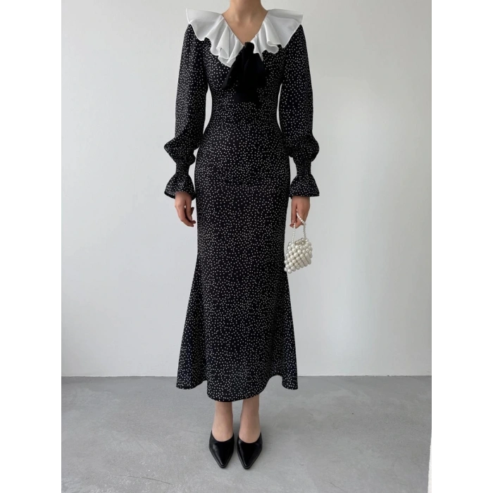 Ospe Fiyonklu Elbise