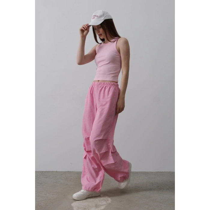 Paraşüt Cargo Pantolon  Pembe