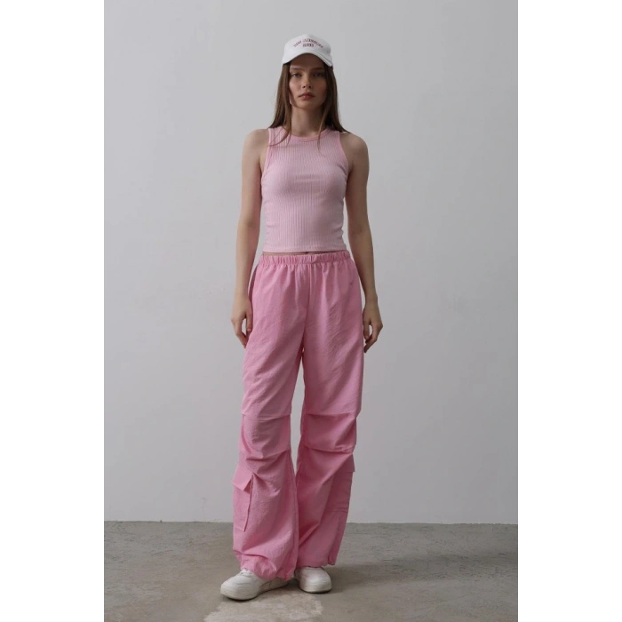 Paraşüt Cargo Pantolon  Pembe