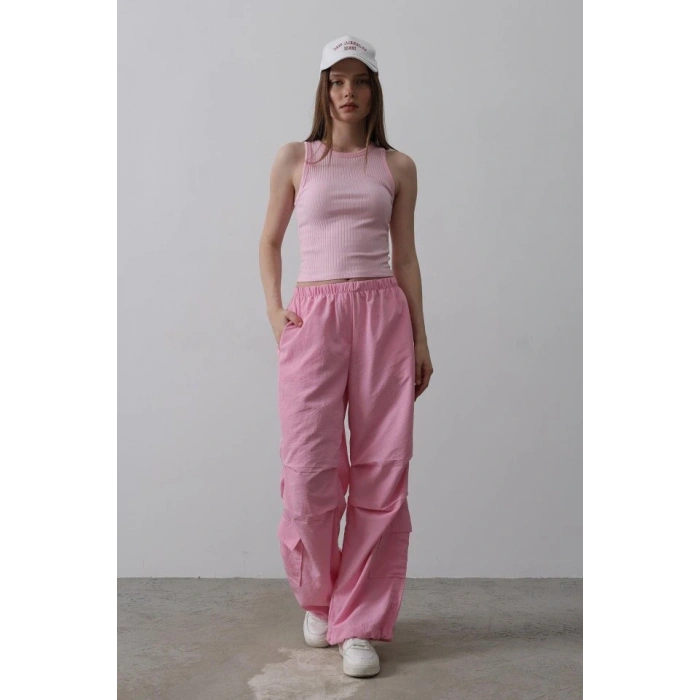 Paraşüt Cargo Pantolon  Pembe
