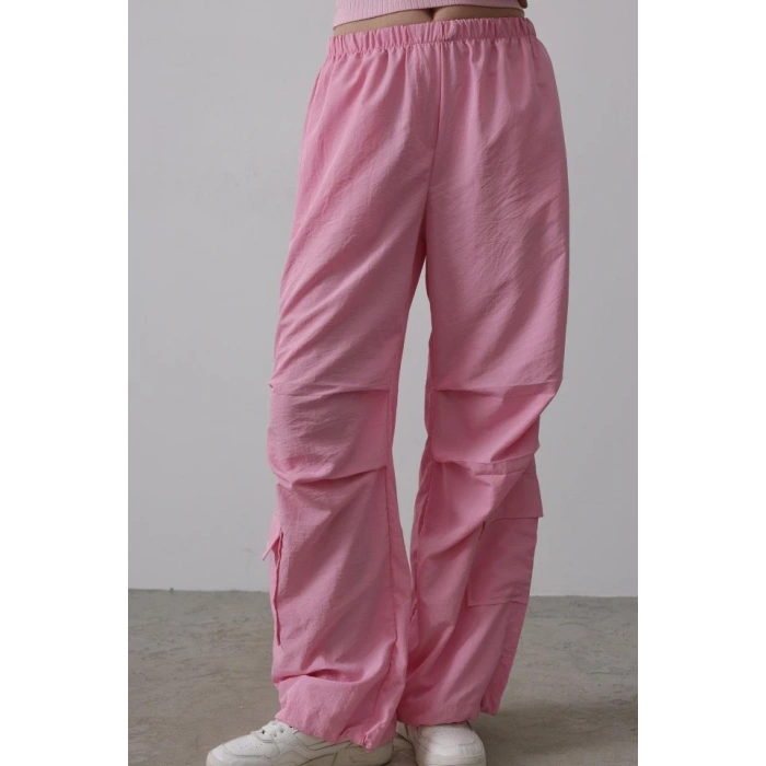Paraşüt Cargo Pantolon  Pembe