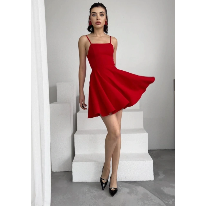 Pole İp Askılı Elbise