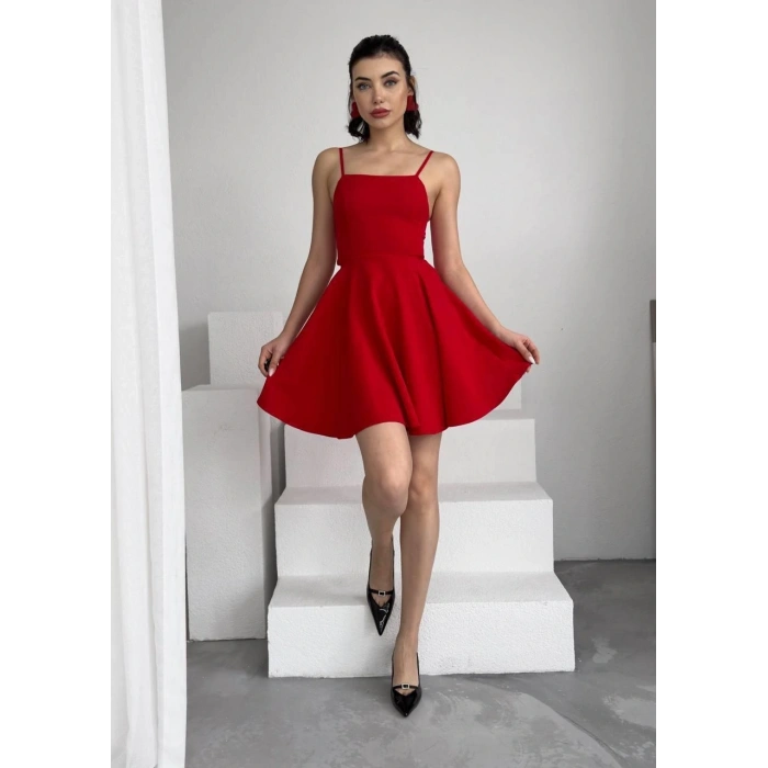 Pole İp Askılı Elbise