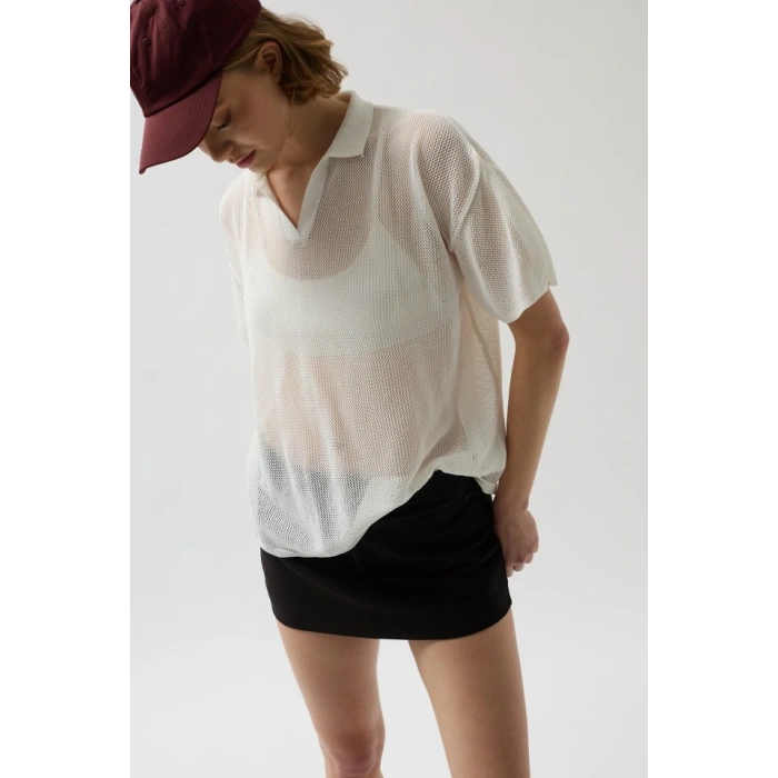 Polo Yaka TransparanTShirt