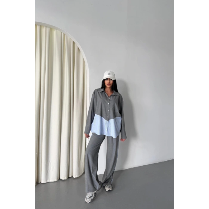 POYVİKON  POPİN PARÇAI GÖEK PANTOON TAKI  Gri