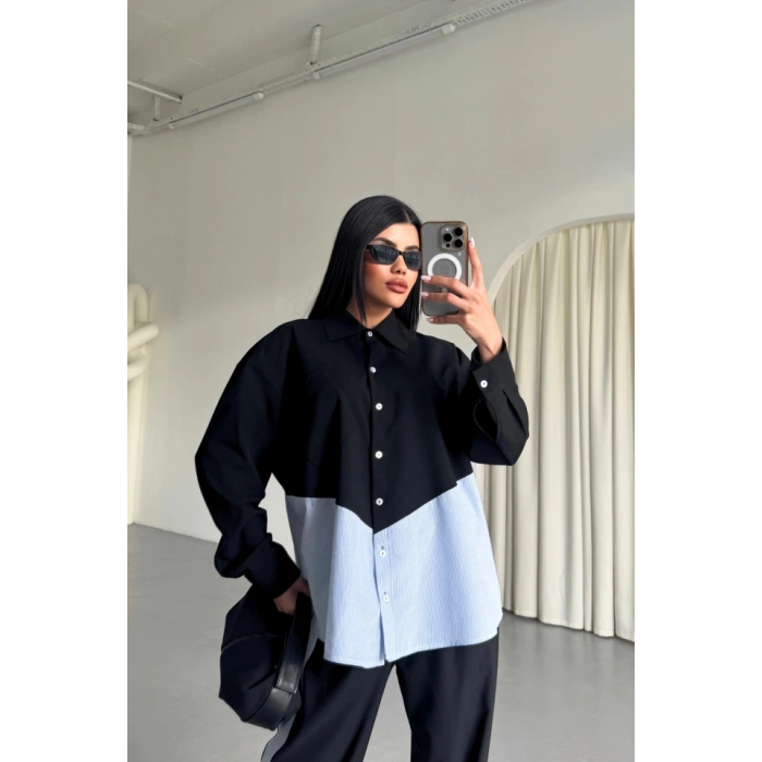 POYVİSKON  POPİN PARÇAI GÖEK PANTOON TAKI  Siyah