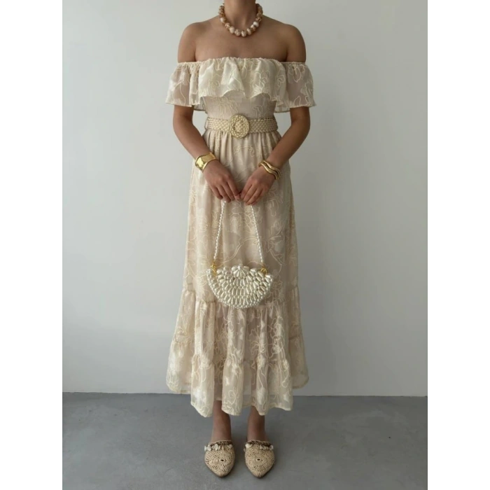 Reget Kemerli Elbise